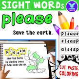 Interactive Emergent Reader PLEASE: "Please save the Earth