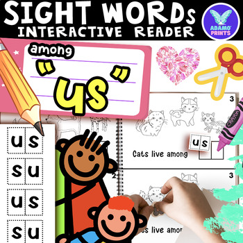 Preview of Interactive Emergent Reader US: "They live among us" Sight Word Mini Book