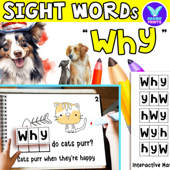 Preview of Interactive Emergent Reader WHY: "Why do they do" Sight Word Mini Books