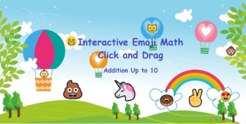 Preview of Interactive Emoji Math - Google Slides Digital