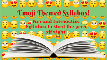 Preview of Interactive Emoji/Technology Themed Study Skills Syllabus!