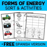 Forms of Energy Sort Activities + FREE Spanish