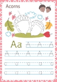 Interactive English Alphabet Coloring and Writing Workbook