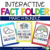 Interactive Fact Folder - March Bundle (Rainbows, Weather,