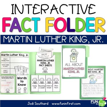 Preview of Interactive Fact Folder - Martin Luther King, Jr.