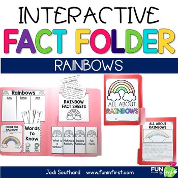 Preview of Interactive Fact Folder - Rainbows