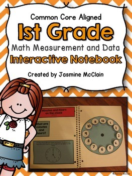 Preview of Interactive First Grade Math Notebook-Measurement and Data