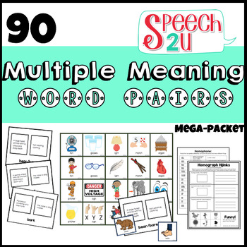 Preview of Multiple Meaning Words Interactive Flashcards
