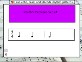 Interactive Flashcards- Rhythm Patterns Set 7A