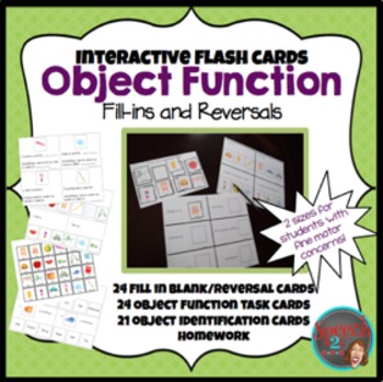 object functions fill in blanks autism aba by speech2u tpt