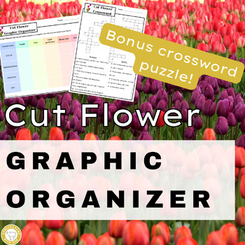 Preview of Interactive Floriculture Activities: Cut Flower Graphic Organizer & Puzzle