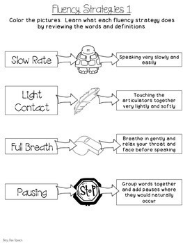 fluency homework speech therapy