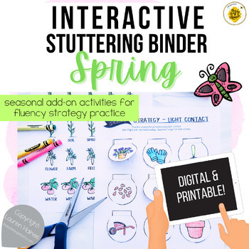Preview of Interactive Fluency (Stuttering) Binder - SPRING