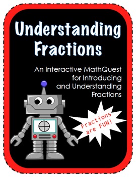 Preview of Interactive Fraction Math Quest - Web-based Activity CCCS 2nd 3rd Grade