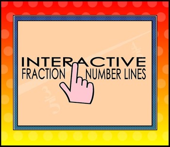 Preview of Interactive Fraction Number Lines for the SMART Board