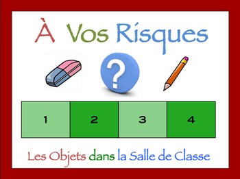 Preview of French Classroom Objects Interactive Activity, Powerpoint Game