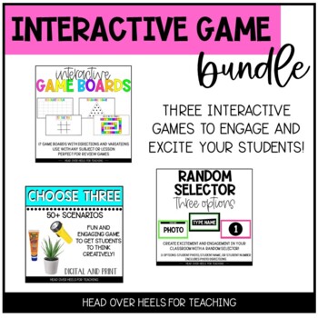 Preview of Interactive Game Bundle | Student Engagement