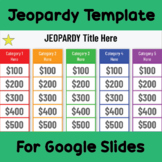 Interactive Game: Rainbow Jeopardy Template for Google Slides