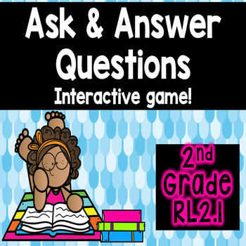 Preview of Interactive Powerpoint Game for RL2.1 ASK & ANSWER QUESTIONS / Distance Learning