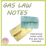 Gas Law Notes Foldable – Includes Ideal