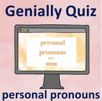 Preview of Interactive Genially quiz. Personal pronouns