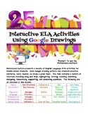 Interactive Google Draw Activities for ELA Middle School
