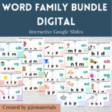 Interactive Google Slides™ Activities Word Family BUNDLE -