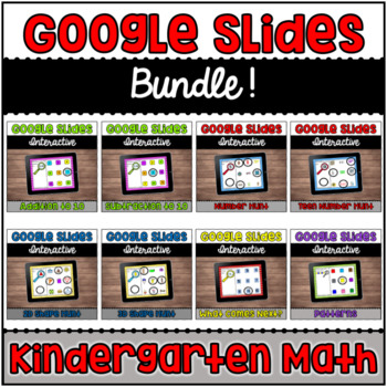 Preview of Interactive Google Slides™: Kindergarten Math BUNDLE | Distance Learning