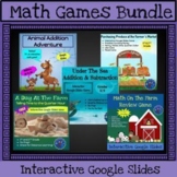 Interactive Math Games: Addition, Subtraction, Time, Money