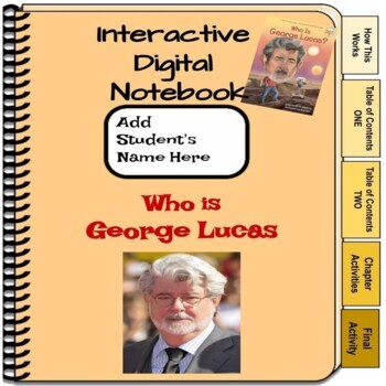 Preview of Interactive Google Slides Notebook for Who is George Lucas?