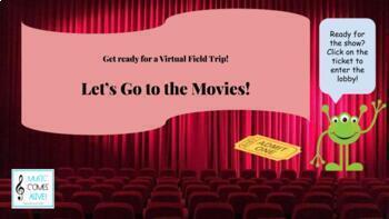 Preview of Interactive Google Slides Virtual Field Trip to the Movies