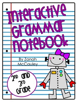 Preview of Interactive Grammar Notebook (2nd and 3rd Grade)