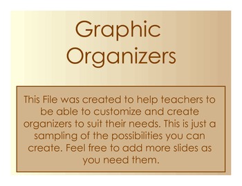 Preview of Interactive Graphic Organizer Forms