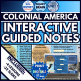 Interactive Guided Notes- US History Colonial America & Ex