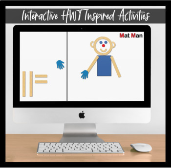 Preview of Interactive HWT Inspired Activities | Mat Man | Distance Learning