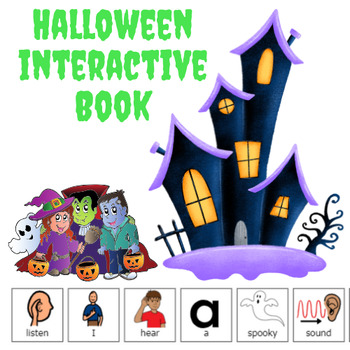 Preview of Interactive Halloween Book
