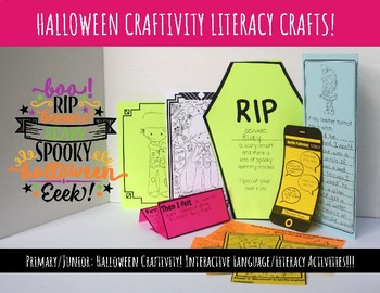 Preview of Interactive Halloween Craftivity Pack - Primary Junior - Literacy - Doodle Notes