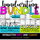 Interactive Handwriting Bundle: Cursive and Print