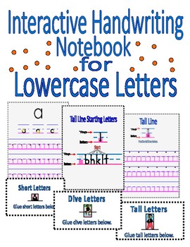 Preview of Interactive Handwriting Notebook for Lowercase Letters