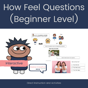 Preview of Interactive How Feel Questions Lesson (Beginner Level)