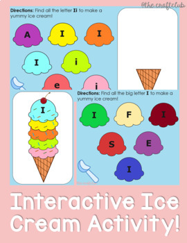 Preview of Interactive Ice Cream Activity