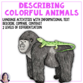 Describing Colorful Animals from Informational Text Langua