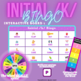 Interactive Initial /k/ Bingo for TeleTherapy on Powerpoint