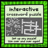 Interactive, Interchangeable Classroom Crossword Wall Puzz