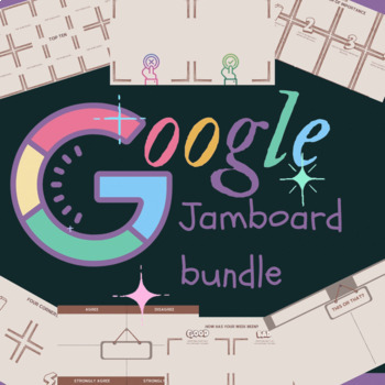 Preview of Interactive Jamboard Bundle for remote / distance / home teaching & learning