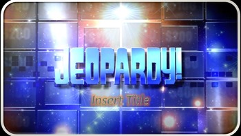 Preview of Interactive Jeopardy Review Template