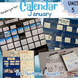 Interactive Kinder Calendar: January (Number Bonds within 5)