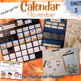 Interactive Kinder Calendar: November (Subtilizing to 5 wi