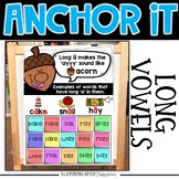 Interactive Kindergarten Anchor Charts | Long Vowel Anchor Charts