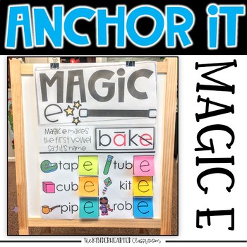 Preview of Interactive Kindergarten Anchor Charts | Magic E and Bossy E